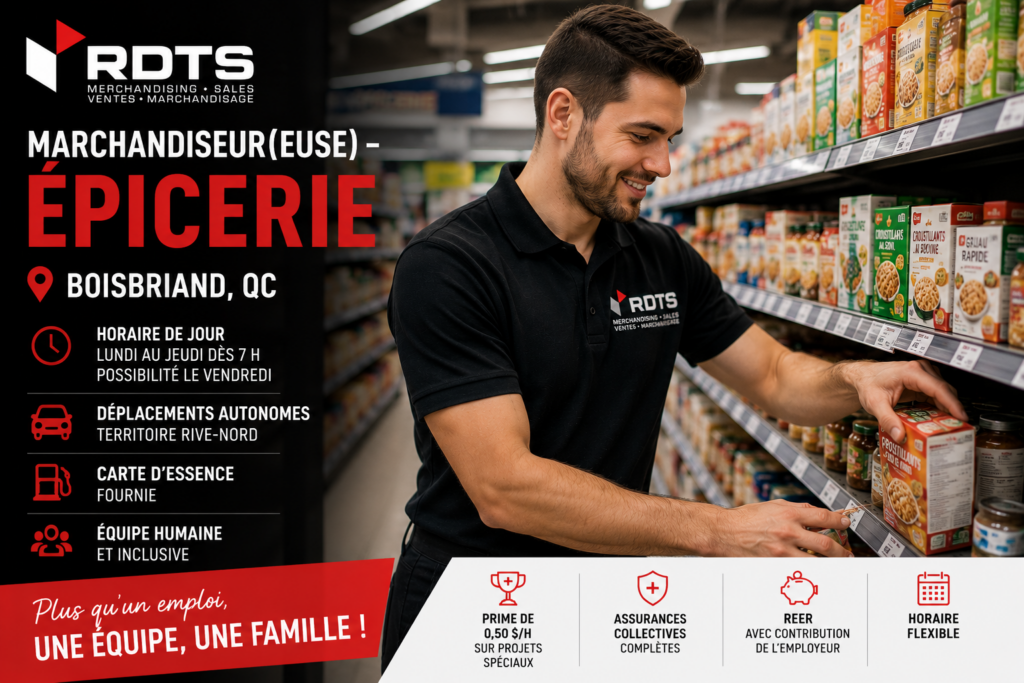 Marchandiseur(euse) - Épicerie - Boisbriand, QC